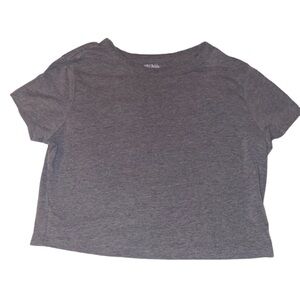 Women's Short Sleeve Wild Fable Tee Crop Top Gray sized XL / style ; 90’s Y2K
